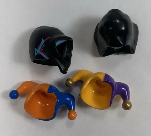 LEGO Minifigure Jester hat and hoods lot of 4