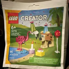 LEGO Creator 30715 Cute Animal Birthday Party 64 pcs Complete Set Polybag