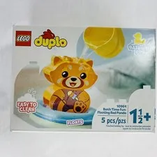 New! LEGO DUPLO 10964 Bath Time Fun: Floating Red Panda Set