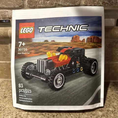 Lot of 2 - LEGO 30735 Technic Hot Rod Car Paperbag Set | New & Sealed ✅