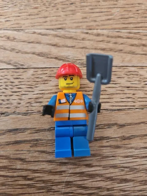 LEGO City Airport Worker Minifigure with Shovel