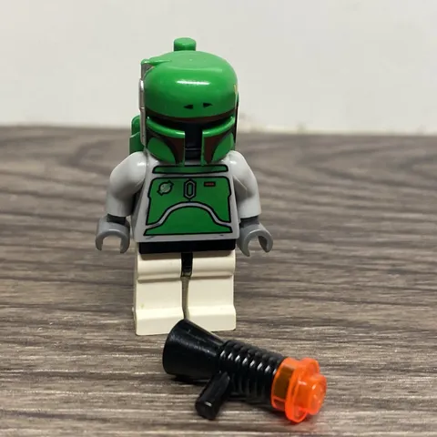LEGO Star Wars 6210 sw0002 Boba Fett Bluish Gray Minifigure READ