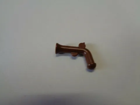Lego Minifigure, Weapon Gun, Flintlock Pistol 2562 Brown Brown