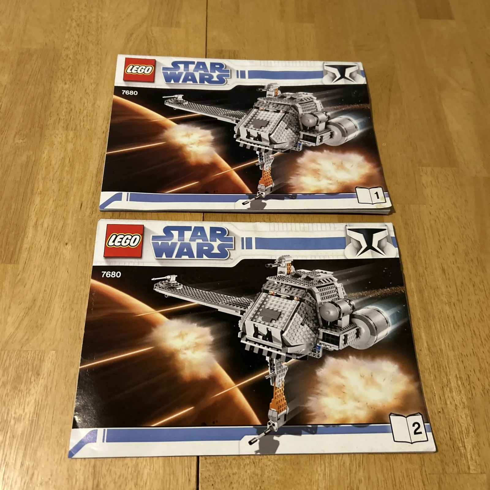 Lego Star Wars #7680 The Twilight Instruction Books 1 & 2 Only. Good Condition