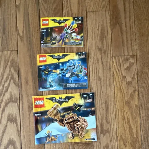 LEGO BATMAN 70900 70901 70904 Illustrated Instruction Manuals English