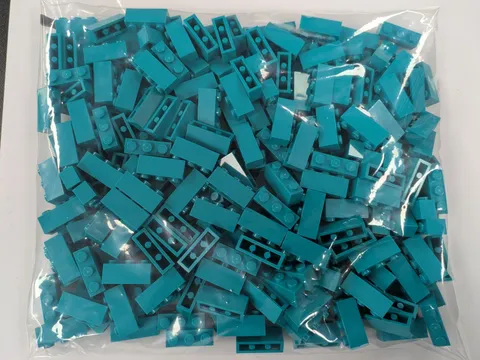 Lego x250 New Dark Turquoise Brick 1 x 3 # 3622 MOC Bulk Parts Lot