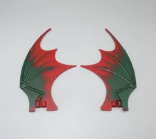 LEGO 2 Vikings Dragon wing dark green and red minifigures 7019