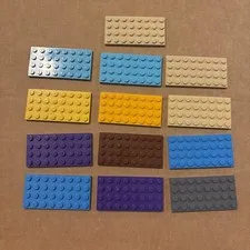 Lot Of 13 LEGO Plates 4x8