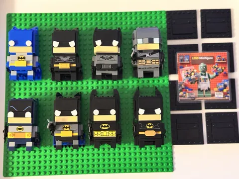 ALL 8 LEGO Batman Brickheadz fully built w/ LEGO pieces from set 40748