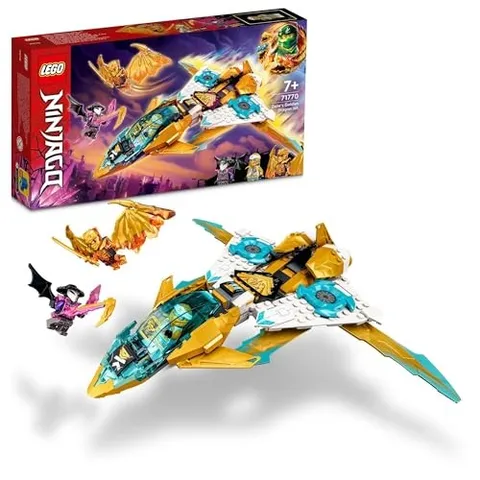 LEGO Ninjago Zene's Golden Dragon Jet 71770 Toy Block Aircraft Bricks