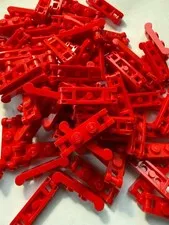 LEGO - NEW- #18649-RED-PLATE MOD/ 1 X 2 W/ 2 HANDLES-20 PIECES