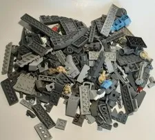 LEGO Bricks Large MIXED Lot -Gray  With Classic & Bionacle Pieces