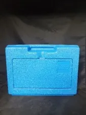 Vintage 1983 Blue LEGO Plastic Storage Box Bin Container Carrying Case 13"x9"x3"