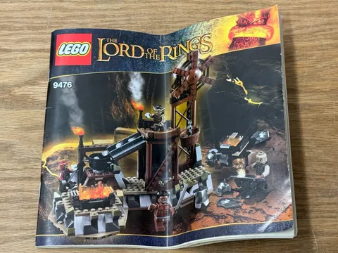 Lego Lord of the Rings 9476 The Orc Forge Instruction Manual No Bricks