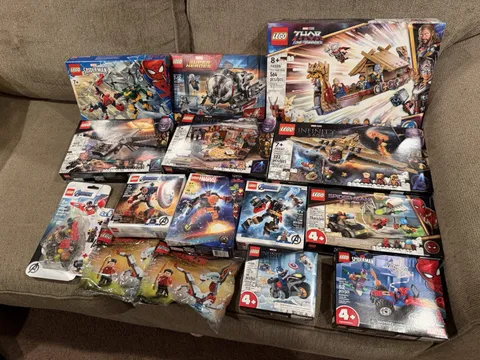 LEGO Marvel Sealed 13 Set Lot. 76237, 76198, 76208, Etc. See Description