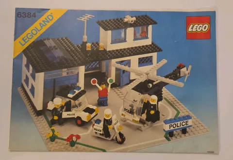 Lego #6386 Police Command Base Instructions - 1986 Legoland