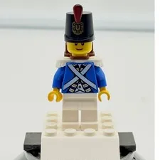 LEGO Pirates Imperial Soldier 1 Minifigure Blue Coat Shako Hat Backpack pi152