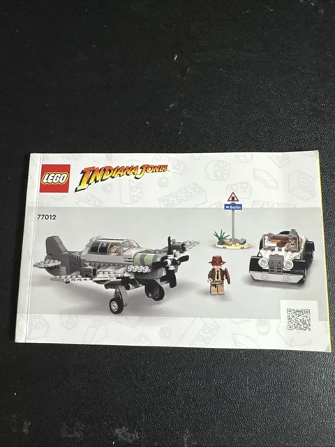 Lego 77012 Indiana Jones Fighter Plane Chase Instruction Manual Only