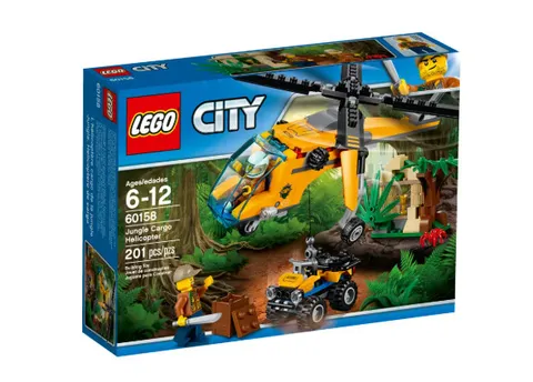 LEGO® City Jungle Cargo Helicopter/ Car 2 -in-1 60158 Incomplete Set Spider Gear