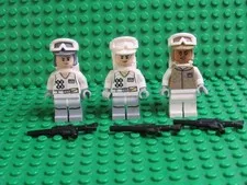 Lot LEGO Star Wars Minifigures Hoth Rebel Trooper White Tan Uniform 75098 WH54