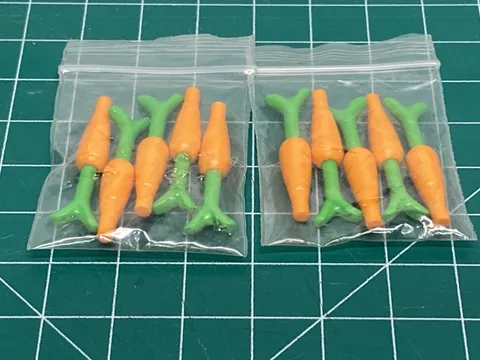 LEGO City Lot Of (10) Carrots With Tops Carrot Orange Green Farm Food Veggies 