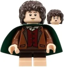 LEGO® Minifigure The Hobbit & TLOTR lor112 Frodo Baggins Dark Green Cape Light N