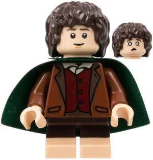 LEGO® Minifigure The Hobbit & TLOTR lor112 Frodo Baggins Dark Green Cape Light N