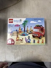 LEGO Bluey's Beach & Family Car Trip 11202 Bluey Theme 133 Pieces Complete Set