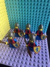Lego Minifigure Lot Of 5x Crusader Axe Vintage Castle Rare Good Condition