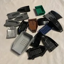 Various Lego boat and Hull pieces