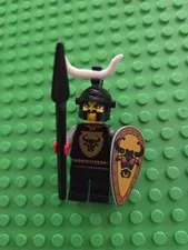 LEGO CAS046 Cedric The Bull Minifigure Castle Knights Kingdom W/ Shield Weapon