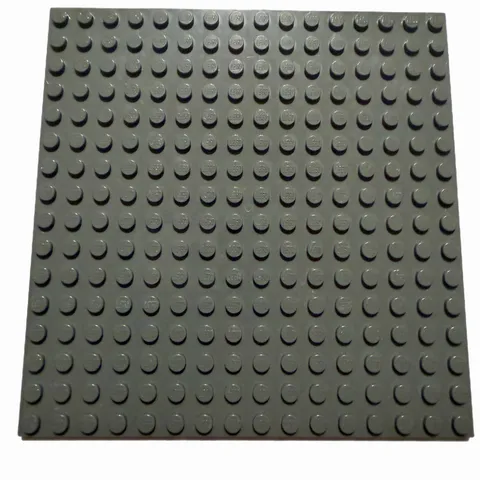 LEGO 16 X 16 5”x5” DARK GRAY #91405 BASEPLATE W/ UNDERSIDE RIBS PREOWNED GREAT!