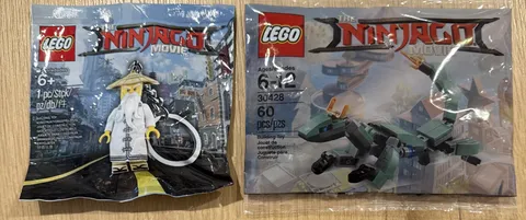 The LEGO Ninjago Movie: Master Wu (5004915) New, & Green mech dragon 30428