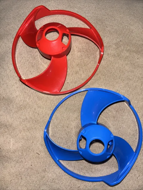 Lot Of 2 Lego Ninjago Propeller Flyer Vortex Rotor 6117275 - Red & Blue