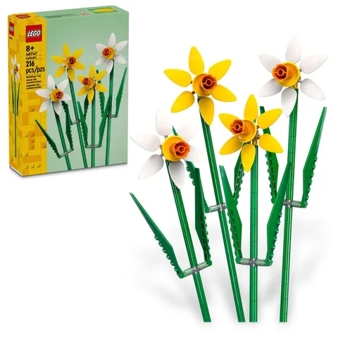 LEGO Daffodils - Building Toy for Kids, Girls and Boys, Ages 8+ - Multicolor