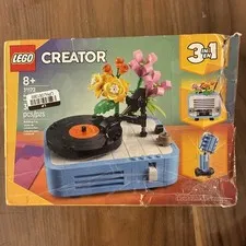 LEGO Creator 31172 3in1 Record Player With Flowers Building Toy Set Open Boxed