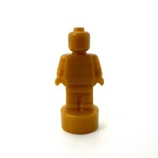 LEGO Pearl Gold Microfigure Statue Trophy Ninjago City Gardens Minifig 71741