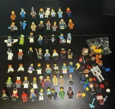 Lego Minifigures Assorted Lot Of 50+ And Random Parts(READ DESCRIPTION)