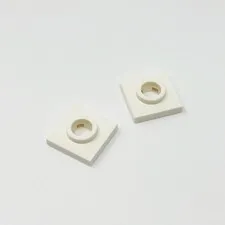 27448 LEGO Parts Tile Modified 2x2 w/ Large Hole WHITE (2)