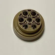 LEGO Wheel 31mm D. x 15mm Technic with 7 Pin Holes 60208 - Dark Tan x1