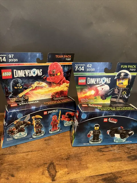 LEGO Dimensions Ninjago Team Pack 71207 & LEGO Movie Fun Pack Bad Cop