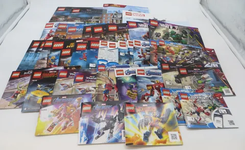 Lego Manual lot of 34 Sets Instruction Books MARVEL SUPER HEROES 76192 76108