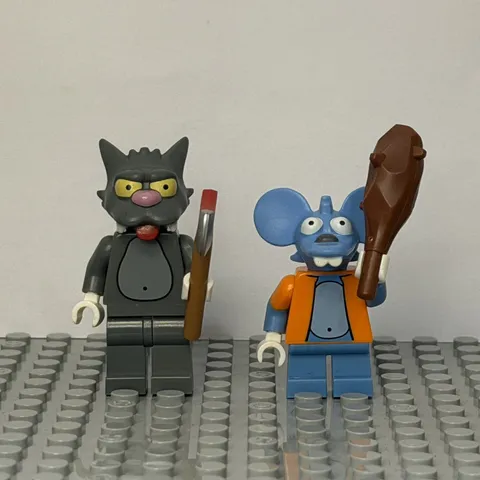 LEGO Simpsons Series 1 Itchy & Scratchy Minifigure Bundle 71005 Genuine Complete