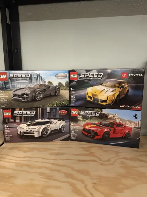 Lego Speed Champions Supercar Bundle- 76915, 76901, 77240, 76914. Sealed New