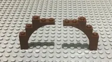 LEGO 2 Reddish Brown Arch 1 x 5 x 4 - Irregular Bow, Reinforced Underside 76768