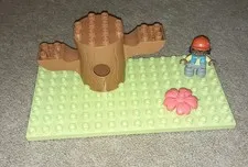 Lego Duplo Building Blocks Green 8x16 Plate Tree Flower Construction Figure Lot