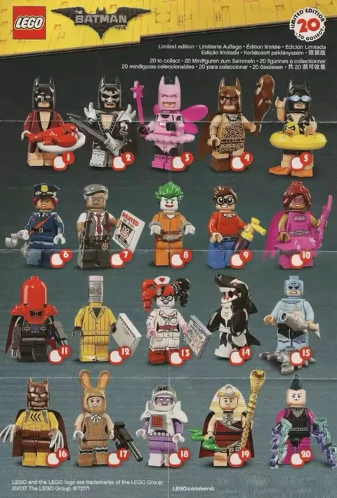 LEGO 71017 Batman Movie Series 1 – Complete Set of 20 Minifigures | HOT