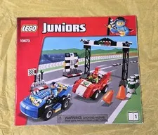 LEGO JUNIORS RACE CAR RALLY 10673 BOOK 1 INSTRUCTION  MANUAL ONLY 