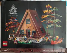 LEGO 21338 Ideas A-Frame Cabin Compete:Sealed:Damaged Box:See Pics.