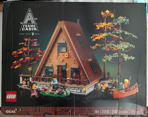 LEGO 21338 Ideas A-Frame Cabin Compete:Sealed:Damaged Box:See Pics.